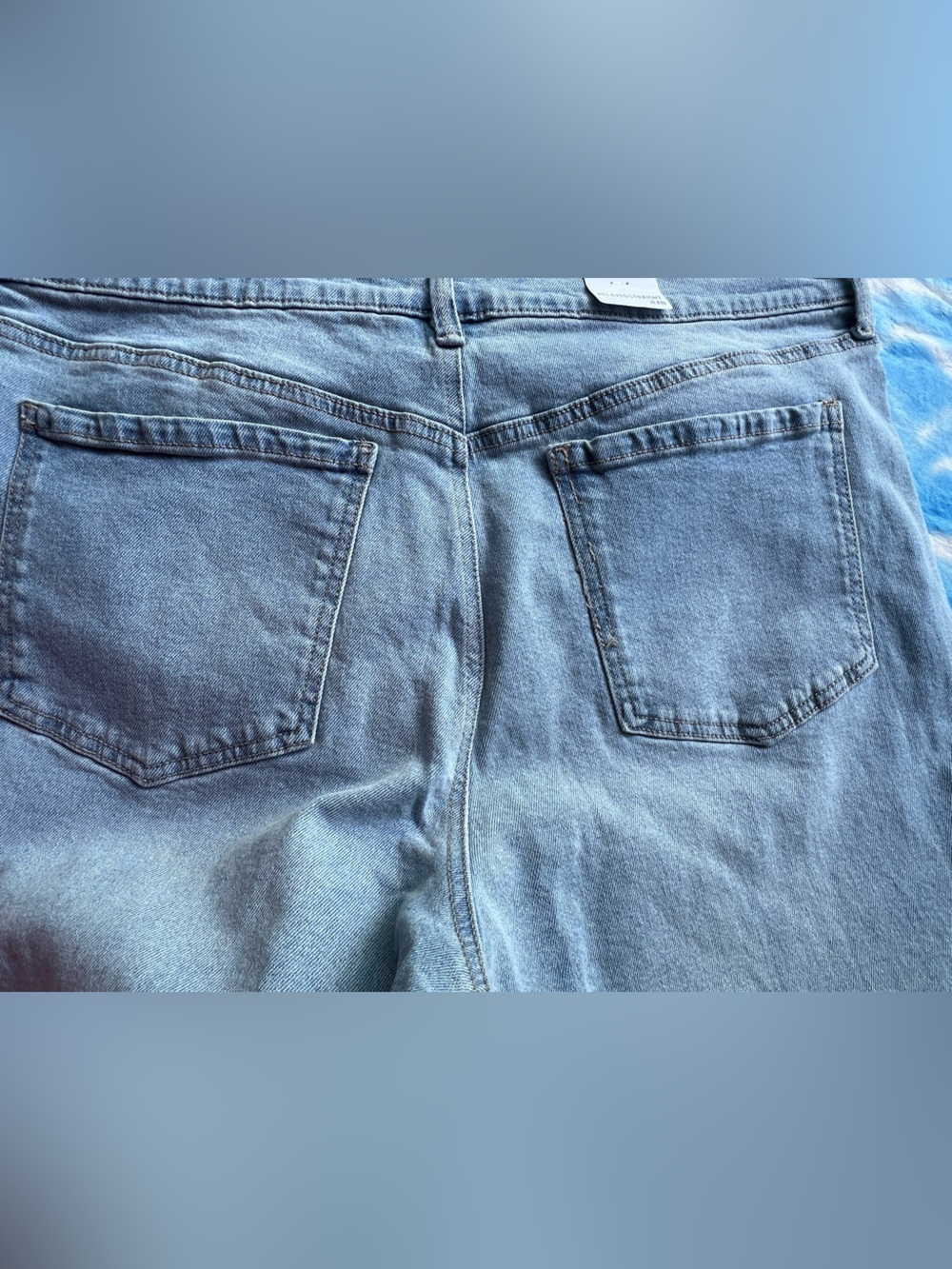 Gloria Vanderbilt Light Blue Men's Straight Jeans - Picture 7 of 9
